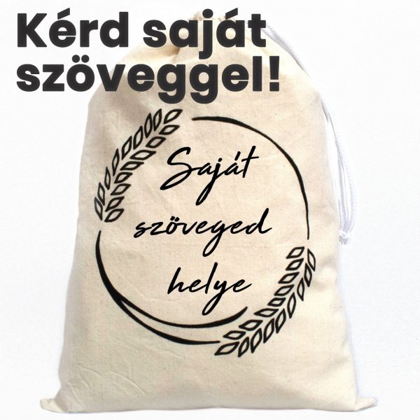 Saját szöveges, feliratos kenyeres zsák
