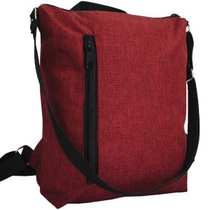 Víz- és kopásálló variálható piros táska