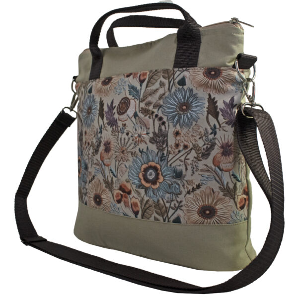 Virágos variálható crossbody táska - Image 3